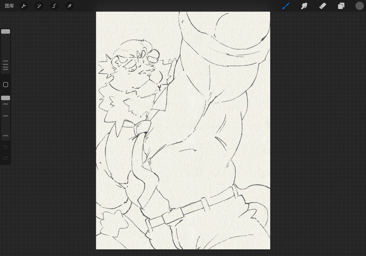 fredbedder's tweet image. sketch 🐯Video call from husband