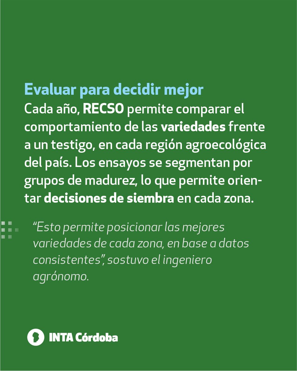 Una red con 40 años de historia, al servicio de la soja argentina 🫛🇦🇷

🤝 La Red Nacional de Evaluación de Cultivares de Soja (RECSO) es la más importante de América. Gracias a un convenio entre INTA y la Asociación de Semilleros Argentinos (ASA).

<a href="/IntaManfredi/">INTA Manfredi</a> 
<a href="/MurgioMarcos/">Marcos Murgio</a>