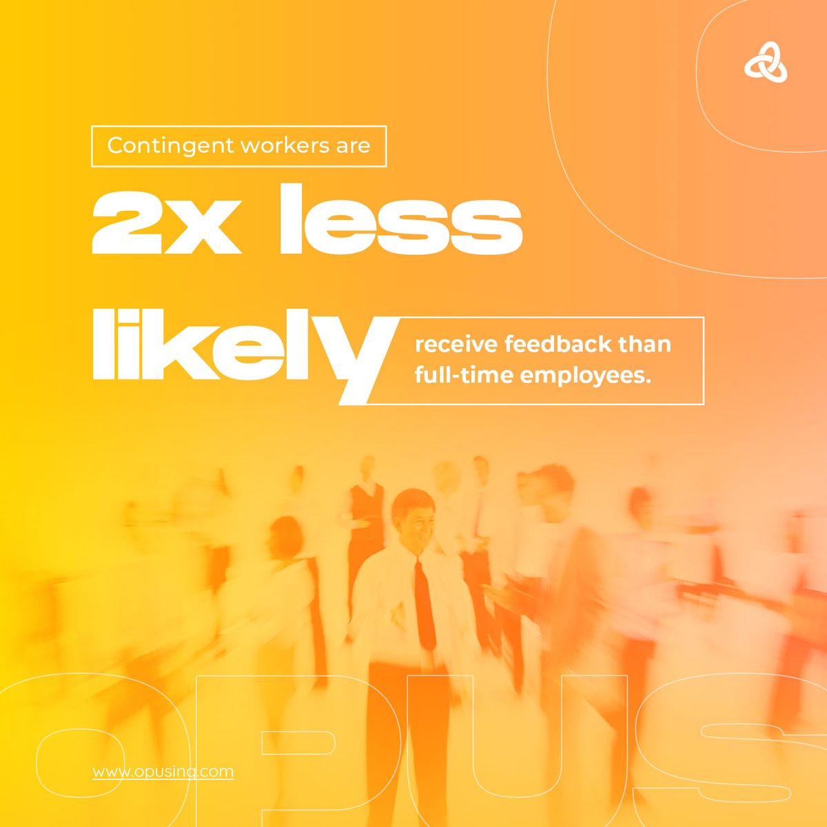 OpusingLLC's tweet image. Invisible onboarding.
Invisible feedback.
Invisible belonging.
= Invisible results.

Make contingent hires seen.

To learn more about contingent staffing, have a chat with Kelly.

#Opusing #recruitment #hiring #talentmanagement #opusingitstaffing #staffing #talentacquisition