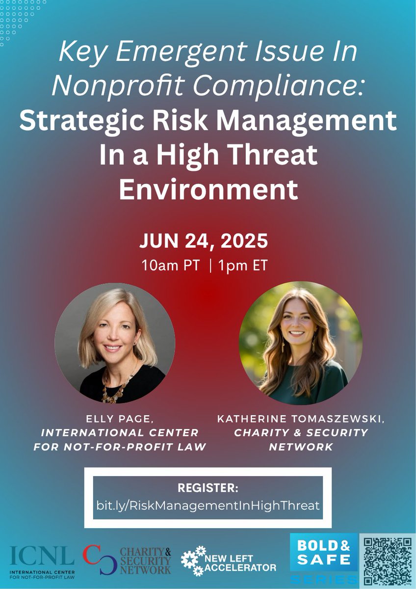 TODAY! Don't miss this! We are bringing together leading attorneys from the field to help you see risk clearly -- Join us for a rich conversation on the Top 10 Things ED and Opps folks need to consider to assess risk!

REGISTER:

us02web.zoom.us/meeting/regist…