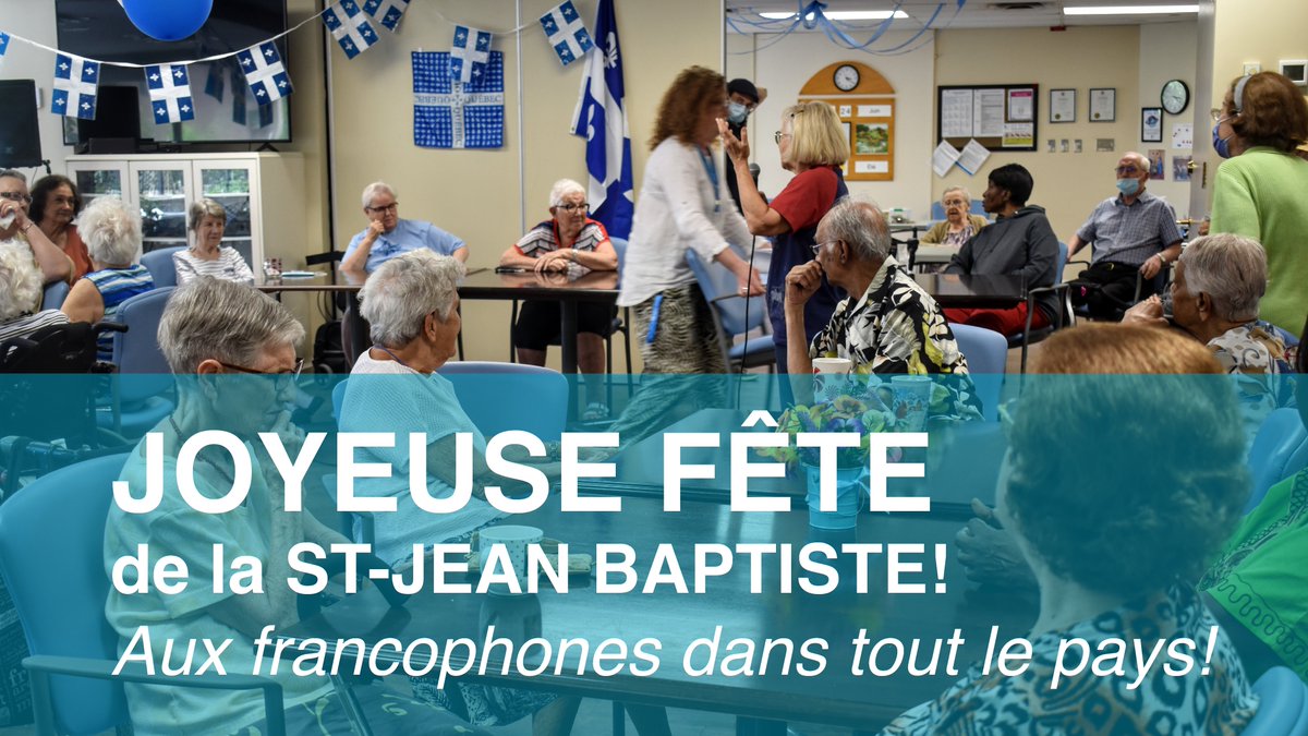 Bonne fête de la St-Jean Baptiste! #FêteDeLaStJean #CAH #vieactive #enfrançais