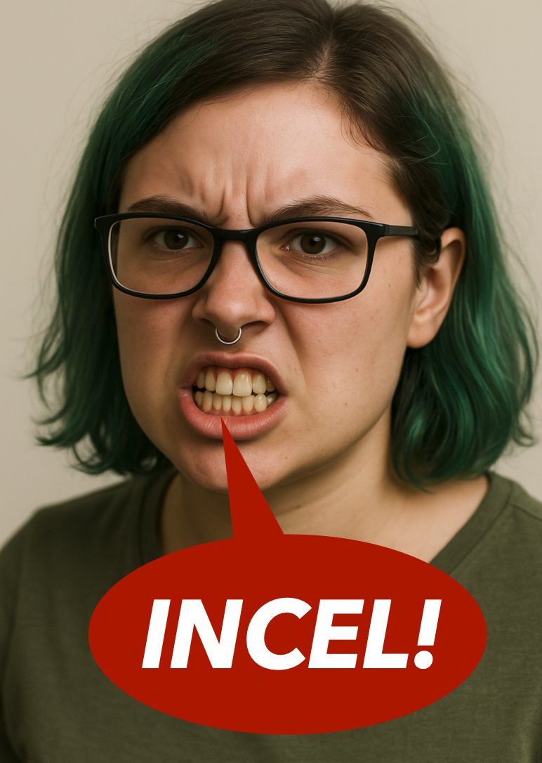 Wenn Frauen kritisiert werden – egal ob berechtigt oder unberechtigt – werden die männlichen Kritisierer sehr gerne als „Incel“ gebrandmarkt.

Incel steht für „involuntary celibate“, also für unfreiwillig zölibatär. Im Grunde ist also damit „du kriegst keine Frau ab“ gemeint. Dem