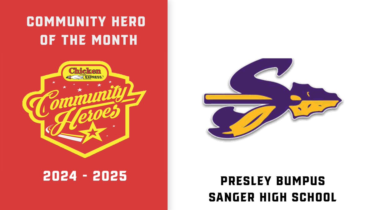 Dave Campbell's Texas Football — TexasFootball.com (@dctf) on Twitter photo Presley Bumpus of Sanger High School is currently in 3rd place for female <a href="/Chicken_Express/">Chicken Express</a> Community Hero of the Year!
Voting = unlimited | Ends Monday, June 30th
VOTE NOW: texasfootball.com/chicken-expres…
<a href="/SangerIndianFB/">Sanger Indian Football</a> <a href="/sangerstuco_/">sanger student body</a> <a href="/SangerEsports/">Sanger Esports</a> <a href="/CoachChadRogers/">Chad Rogers</a> Presley Bumpus of Sanger High School is currently in 3rd place for female <a href="/Chicken_Express/">Chicken Express</a> Community Hero of the Year!
Voting = unlimited | Ends Monday, June 30th
VOTE NOW: texasfootball.com/chicken-expres…
<a href="/SangerIndianFB/">Sanger Indian Football</a> <a href="/sangerstuco_/">sanger student body</a> <a href="/SangerEsports/">Sanger Esports</a> <a href="/CoachChadRogers/">Chad Rogers</a>