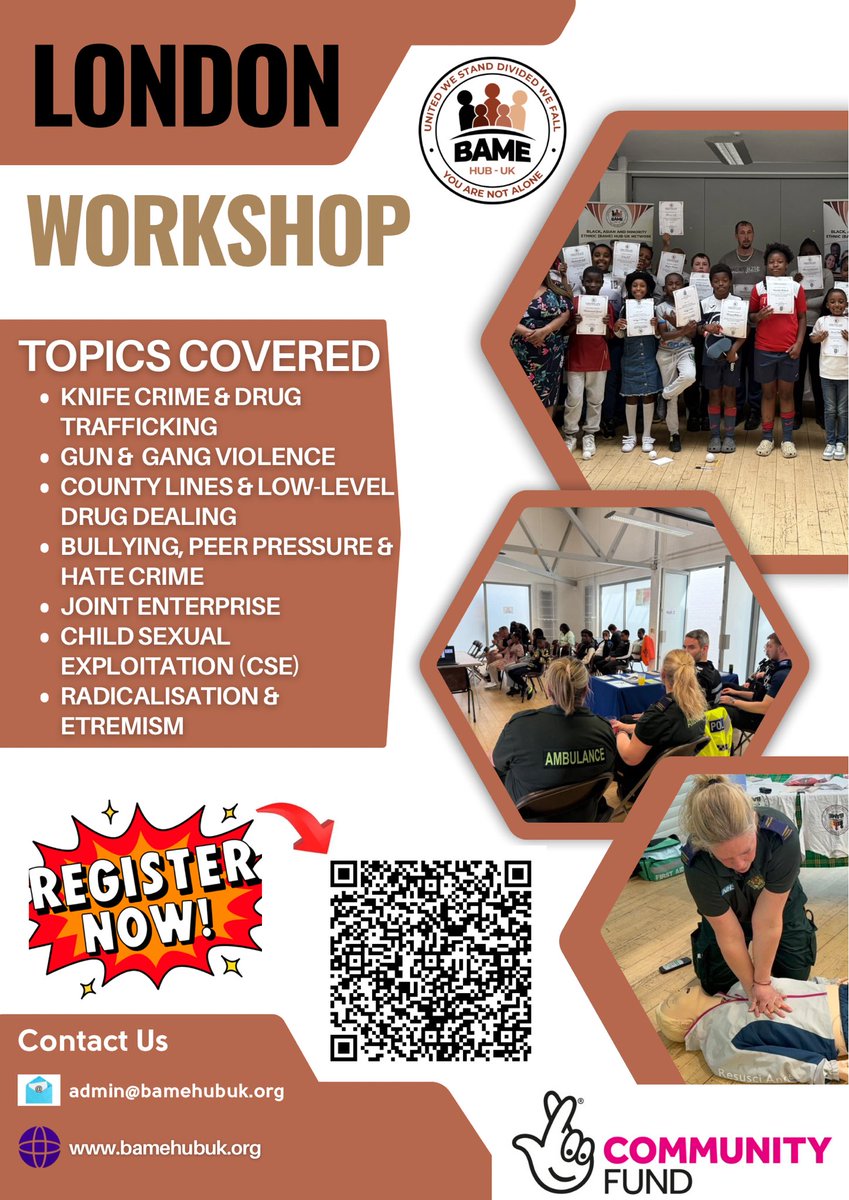Good news we have another workshops in Greater London. Please register for more details:   bamehubuk.org/greater-london….