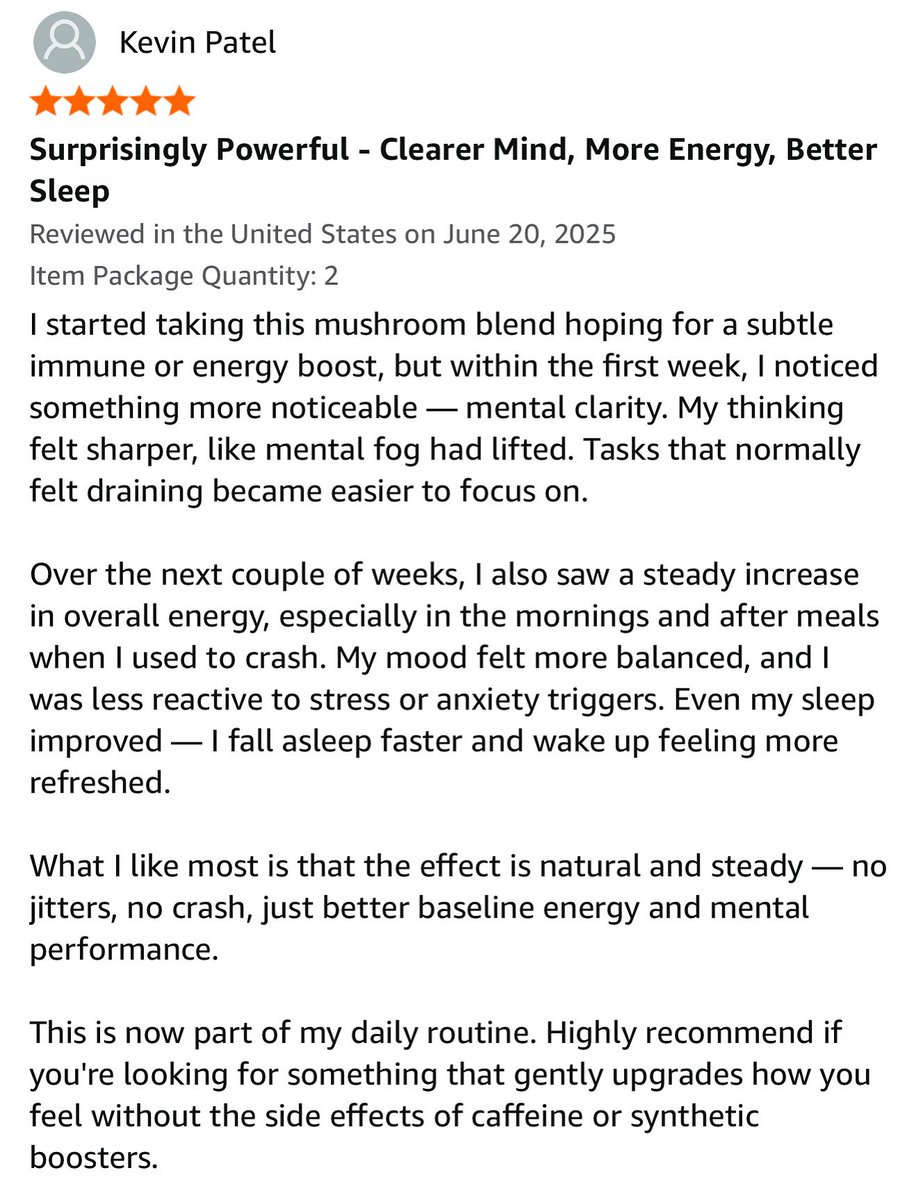 We couldn’t have said it better! 
🍄‍🟫⭐️⭐️⭐️⭐️⭐️

EncapsulateUSA.com

#EncapsulateUSA
#SixMushroomBlend
#6MushroomBlend
#Reishi
#TurkeyTail
#Shiitake 
#Cordyceps
#LionsMane
#Chaga
#GutHealth
#ImmuneSupport
#MushroomSupplement 
#MushroomBlend
#MentalClarity
#BetterSleep