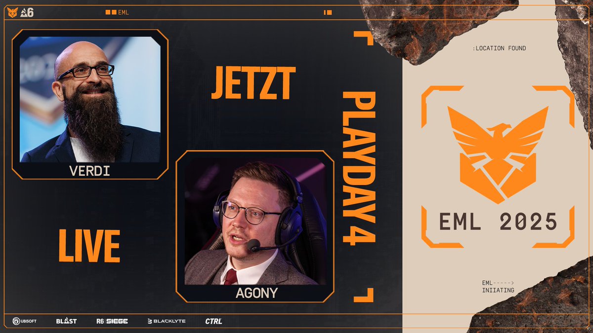 Hunger auf mehr? Playday 4 der EML!

Jetzt Live gekocht von: <a href="/verdipwnz/">Marius Lauer</a> &amp; <a href="/AgOnYr6s/">AgOnY</a> 

Euer Menü:
🕕 18:00 – Wolves vs. Team Falcons
🕖 19:00 – Macko Esport vs. Virtus pro
🕗 20:00 – Fnatic vs. Team Secret
🕘 21:00 – Team BDS vs. G2
🕙 22:00 – Gen.G vs. WYLDE

Bon Appétit!🤌