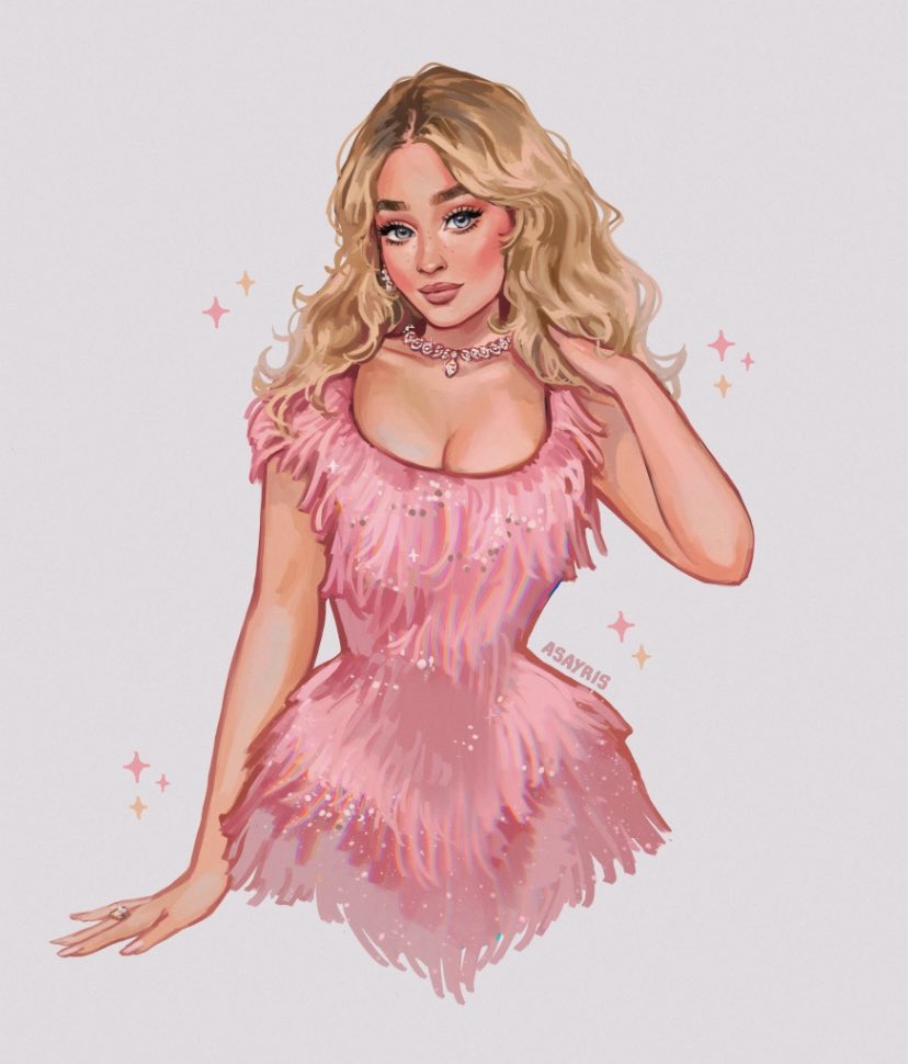 asayris_art's tweet image. Sabrina Carpenter 🩷 BRIT awards 🇬🇧💋
