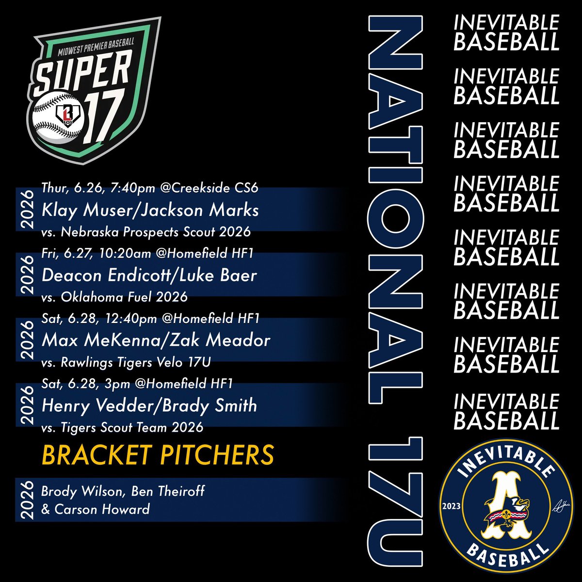 WWBA Champs at Super 17s

⚡️⚡️⚡️