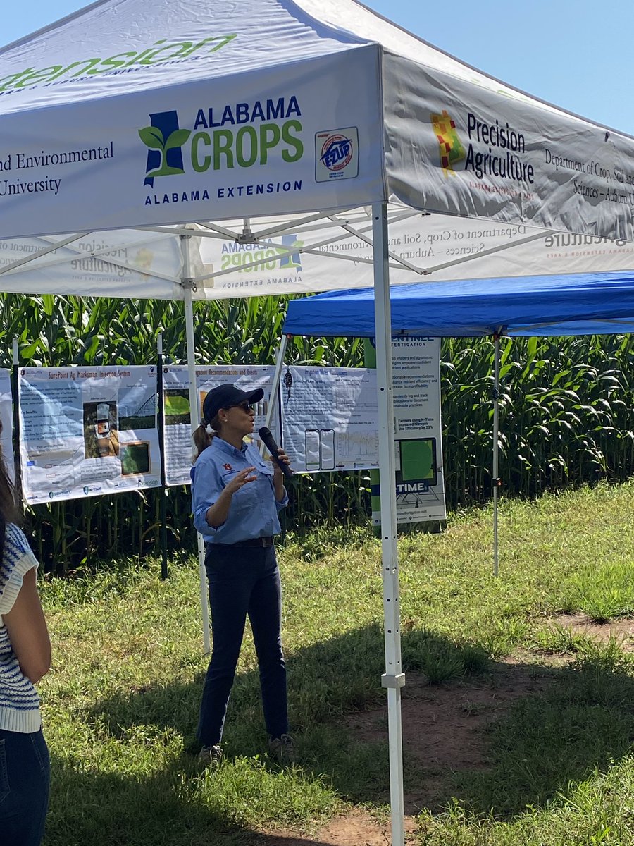 Eabfranc's tweet image. Great way to kick off the Optima Fields NRCS Project field day series in Troy, AL. Understanding field variability and how to manage it. @ACESedu @AuburnCSES