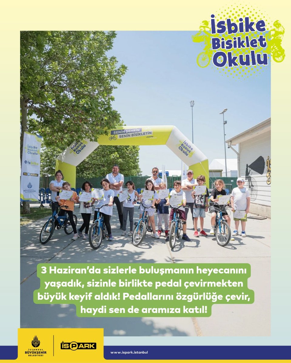 🚲 7’den 70’e herkes pedallıyor!İsbike Bisiklet Okulu’nda öğrenme isteği yeter!Kimi ilk kez bisiklete biniyor, kimi yıllar sonra tekrar selesiyle buluşuyor.4 saatte , yola sağlam basıyorlar.Dengeyi kuran, hayata pedal çeviriyor.Sen de katıl, bisikletin keyfini birlikte sürelim!