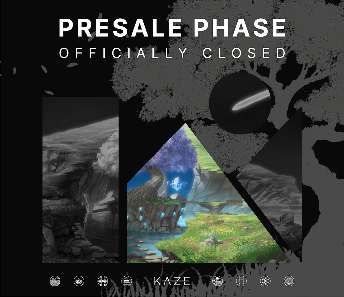KazeCreations's tweet image. Presale Phase is now officially closed! 

Remaining allocation will be available during the Premint FCFS Stage 

👉 All wallets which participated in presale will automatically be able to participate into Premint FCFS 
👉 All Ascension roles and collab DTC wallets will be…