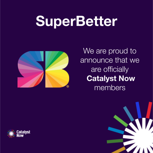SuperBetter's tweet photo. We're proud to share that #SuperBetter is now a member of #CatalystNow, a global movement of social innovators working to address the world's most pressing social challenges by transforming systems and driving sustainable change.
Learn more here: https://t.co/yhVRXZyGbf https://t.co/IMvb3TNM43