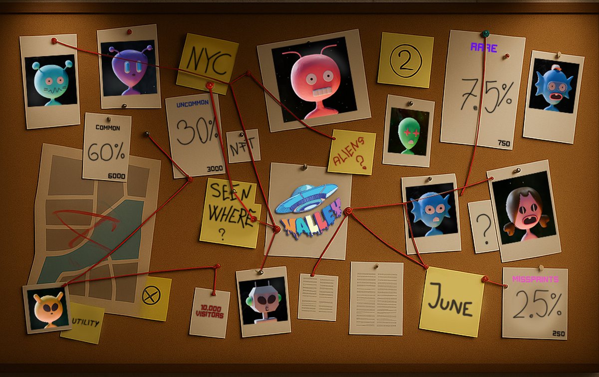 Something strange is happening in the Valley...

Rumors of Visitors. Clues scattered everywhere. 👀🛸

Big reveals are coming soon. Stay tuned.

#nftnyc2025