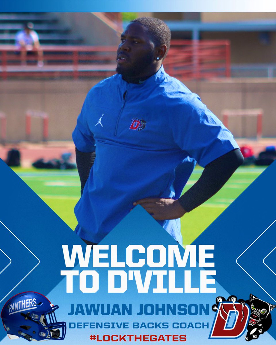 Duncanville High School Football π (@duncanville_fb) on Twitter photo π¨π¨New Coach Alert π¨ π¨
Panther Nation, help us welcome <a href="/JawuanJohnson/">Jawuan Johnson</a> to the Duncanville Football coaching staff. We are happy to have you; embrace the culture! πͺπ½π€ππ
#CityofChamps #LocktheGates π¨π¨New Coach Alert π¨ π¨
Panther Nation, help us welcome <a href="/JawuanJohnson/">Jawuan Johnson</a> to the Duncanville Football coaching staff. We are happy to have you; embrace the culture! πͺπ½π€ππ
#CityofChamps #LocktheGates