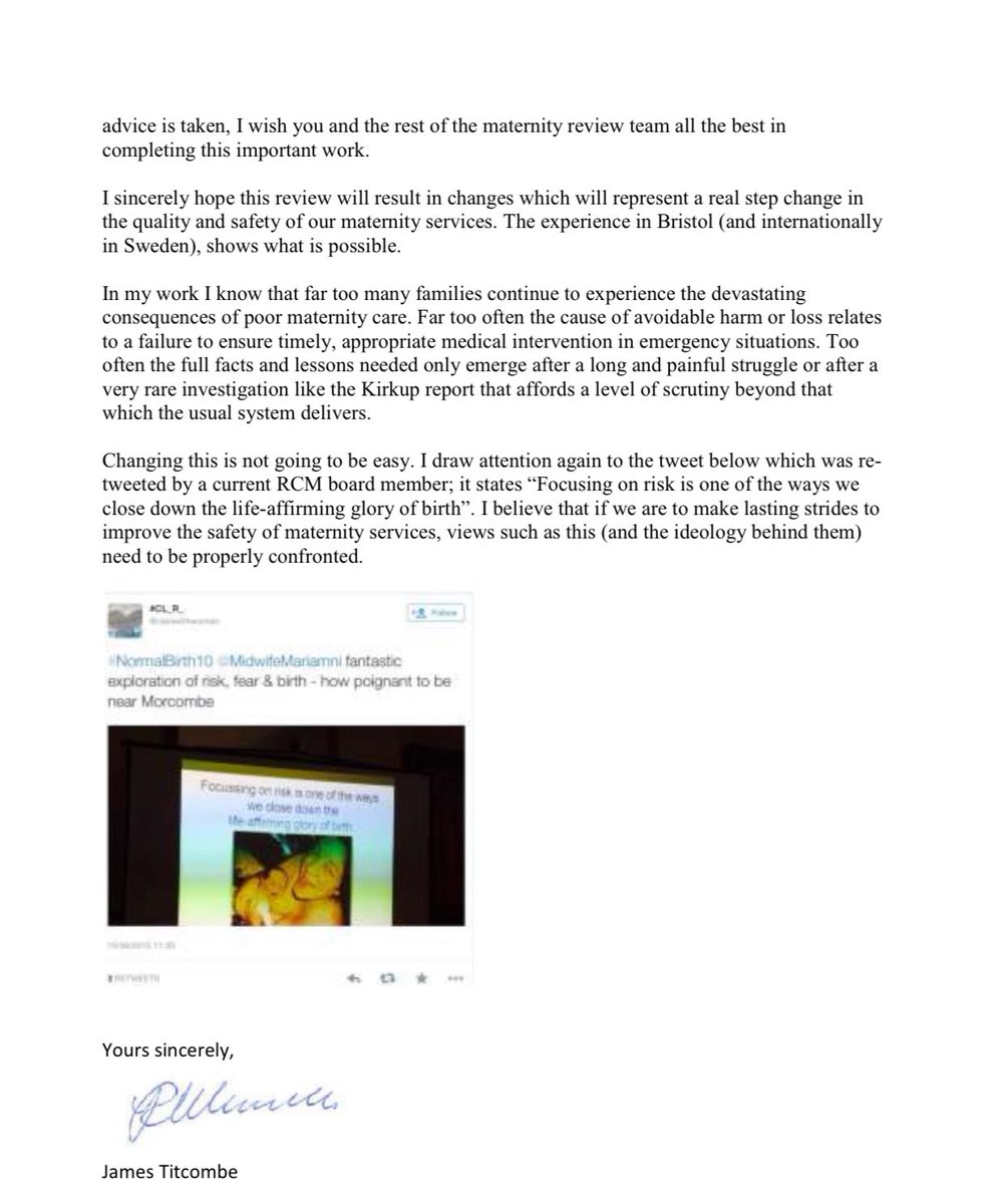 James Titcombe (@jamestitcombe) on Twitter photo Resharing this letter from 10 years ago - when I resigned from the ‘Better Births’ review. This time it must be different <a href="/wesstreeting/">Wes Streeting</a> Resharing this letter from 10 years ago - when I resigned from the ‘Better Births’ review. This time it must be different <a href="/wesstreeting/">Wes Streeting</a>