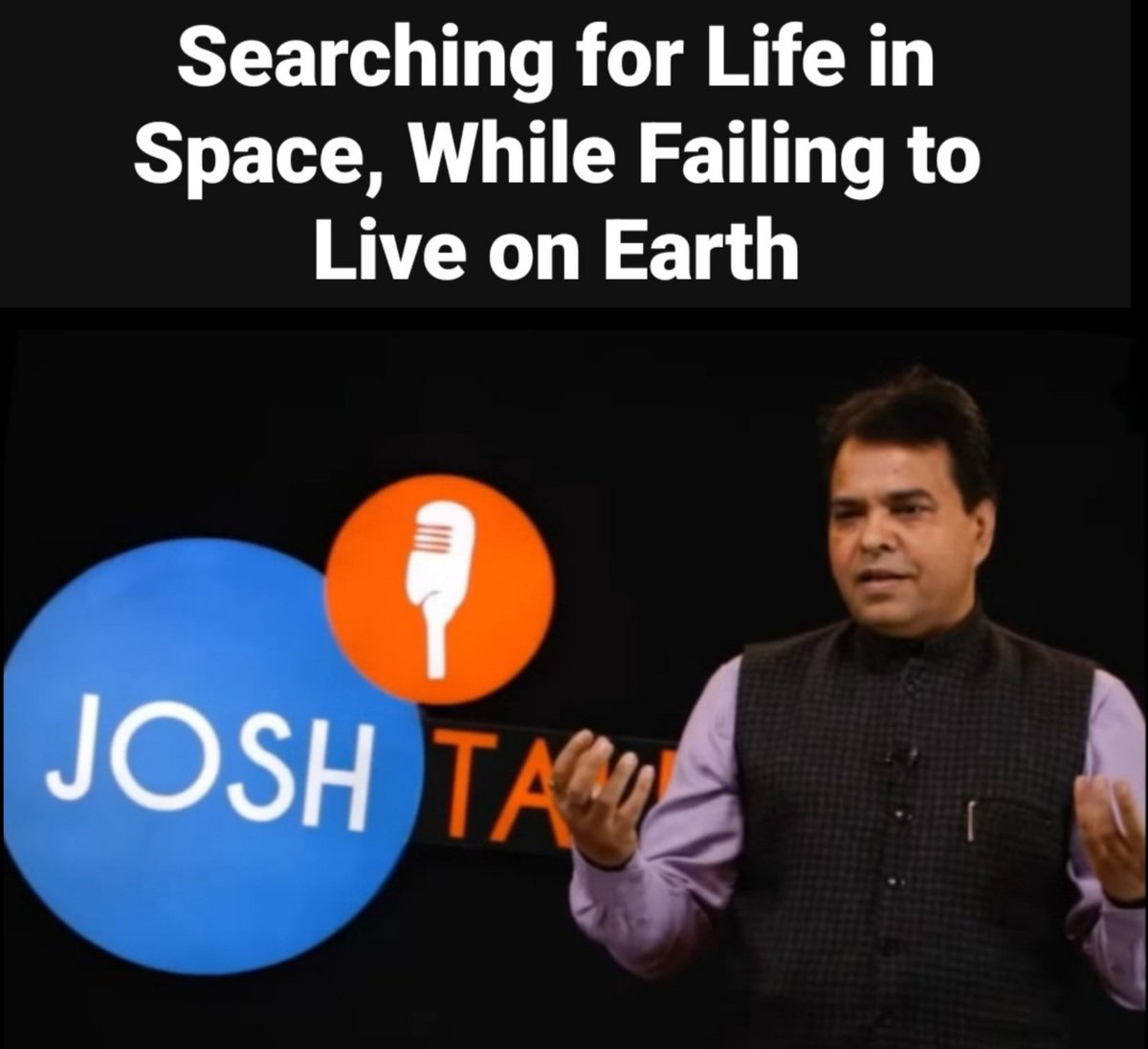 What kind of technology and human development are we really talking about? On Earth, where air &amp; water are free ,we r unable to live peacefully.
Individuals r fighting, groups r clashing, &amp; nations r at war...
Yet we search for air &amp; water on Mars &amp; Moon just to survive in future