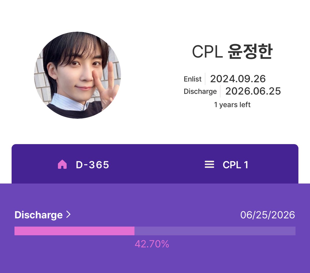 flamehanie's tweet photo. 00:00 JUNE 25 IN KR! JEONGHAN WILL BE DISCHARGED FROM MILITARY SERVICE NEXT YEAR AAAAAAA!! D-365.. ONLY 1 YEAR LEFT TO WAIT FOR JEONGHAN 🥹😭🫶 JEONGHAN HWAITING!! CARAT, JJONGJJONGIE FANS HWAITING! https://t.co/kYVe1UiKFb