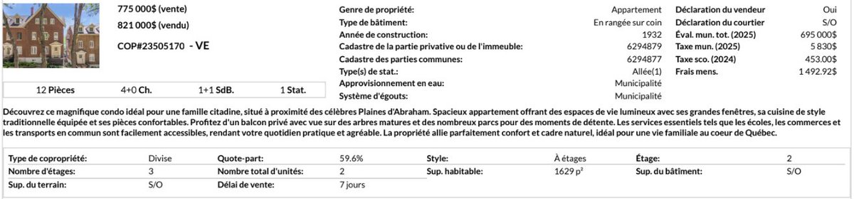 Stephane Bruyere (@stephanebruyere) on Twitter photo No0168 Montcalm. Prix demandé 775,000$. Vendu 821,000$ en 7 jours. <a href="/Jefffillion/">🏴☠️Jeff Fillion🏴☠️</a> <a href="/gerrypizza/">Gerrypizza</a> <a href="/MisterWhiteRP/">Mister White</a> #immobilier #surenchère No0168 Montcalm. Prix demandé 775,000$. Vendu 821,000$ en 7 jours. <a href="/Jefffillion/">🏴☠️Jeff Fillion🏴☠️</a> <a href="/gerrypizza/">Gerrypizza</a> <a href="/MisterWhiteRP/">Mister White</a> #immobilier #surenchère