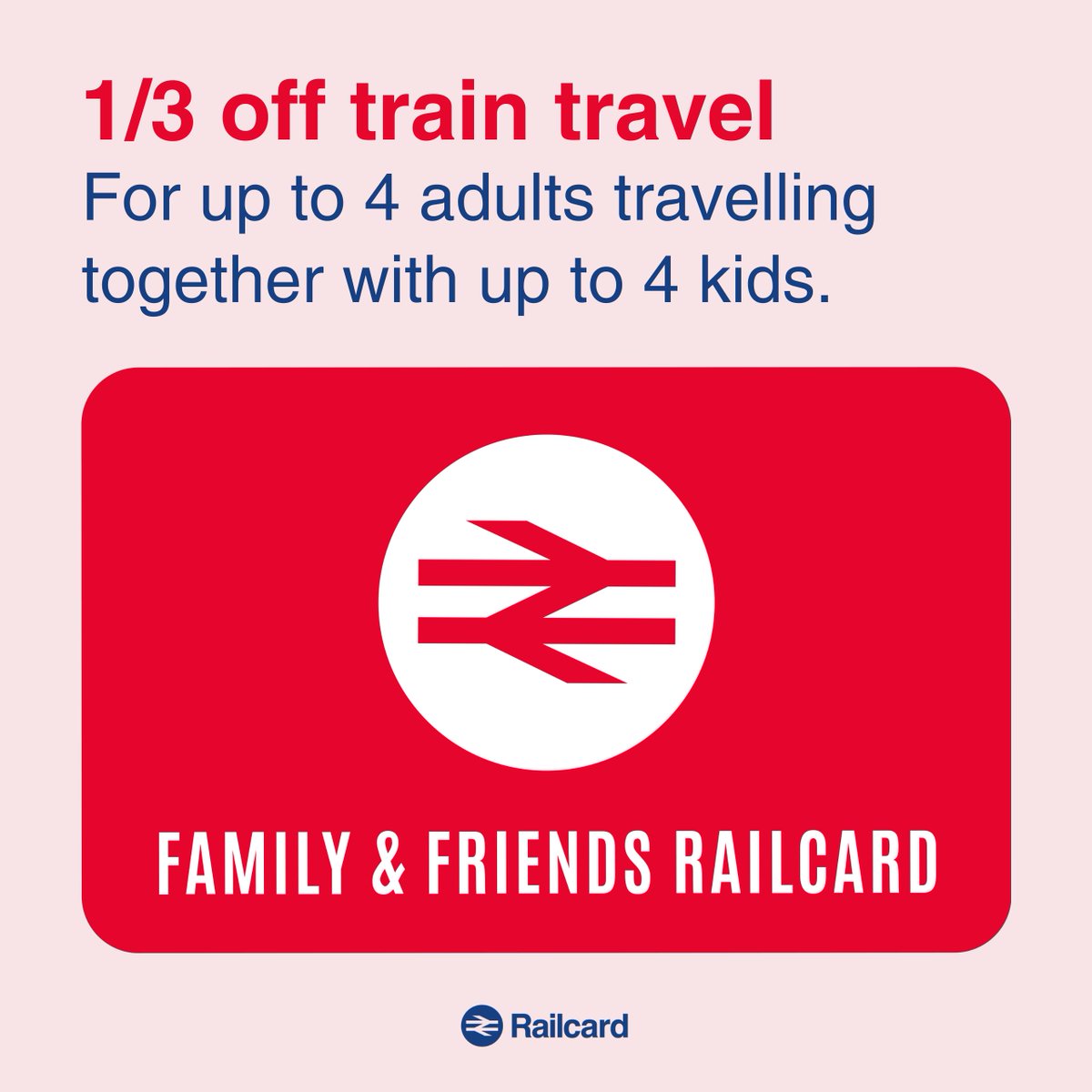 _Railcards's tweet image. This summer, make the most of family time - and save on your travel too! π₯°π§βπ§βπ§βπ§
With a Family & Friends Railcard, you can enjoy 1/3 off adult fares and 60% off kids' tickets, all while creating memories that last a lifetime.
π orlo.uk/ol0ge