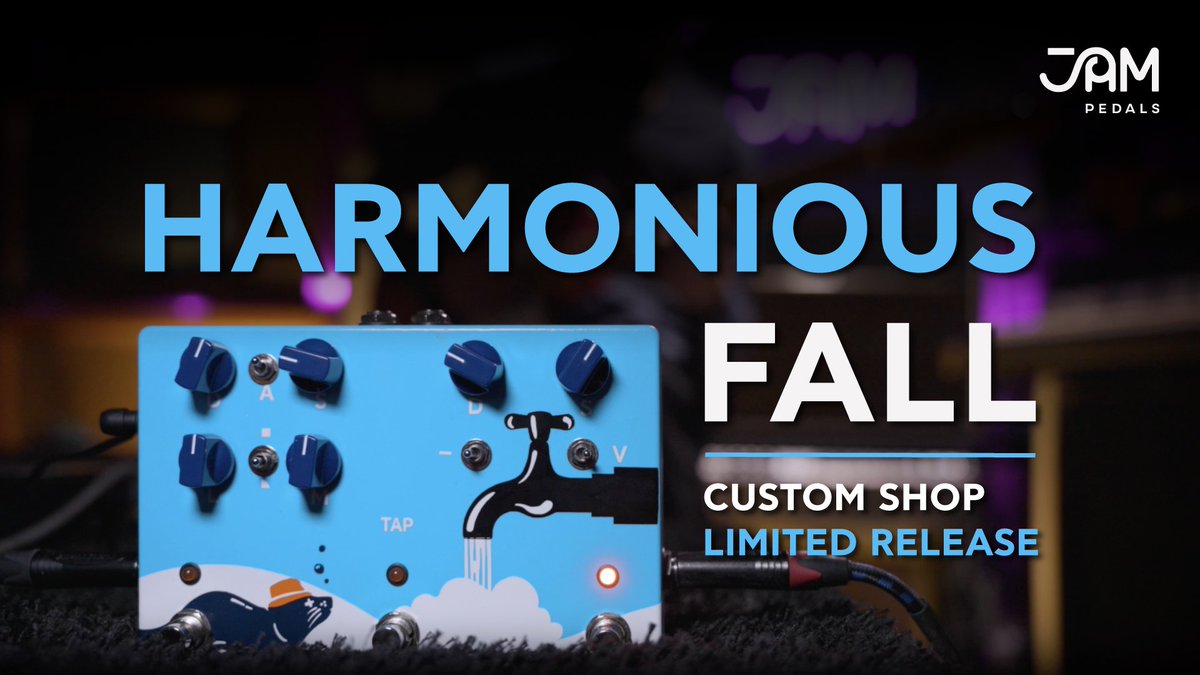 JAM pedals (@jampedals) on Twitter photo 🌊⚡ Introducing the Custom Shop Harmonious Fall Limited Multi-Pedal ⚡🌊
jampedals.com/harmonious-fal…
👉 Pre-orders now open
🚚 Shipping Fall 2025 🌊⚡ Introducing the Custom Shop Harmonious Fall Limited Multi-Pedal ⚡🌊
jampedals.com/harmonious-fal…
👉 Pre-orders now open
🚚 Shipping Fall 2025