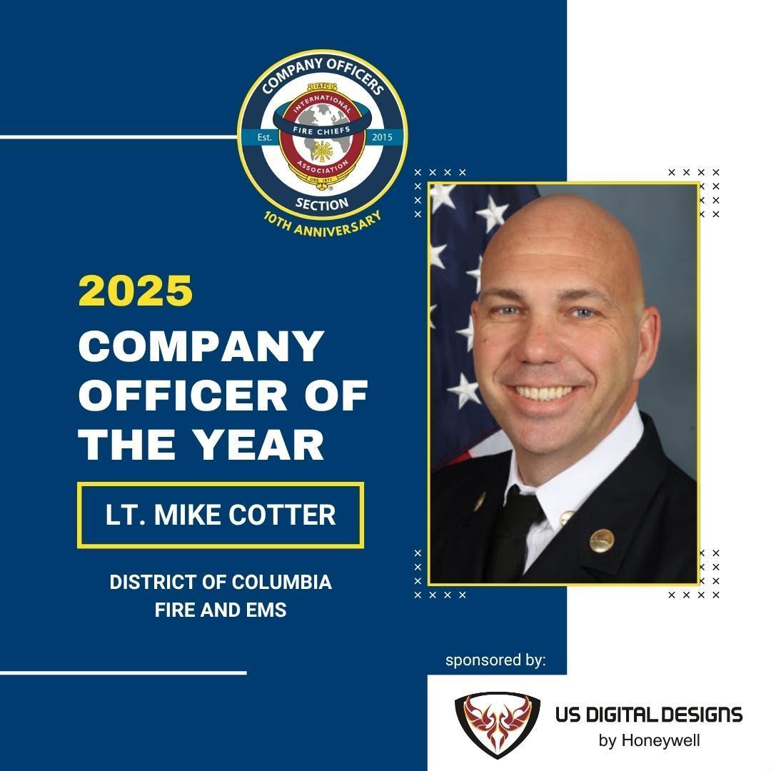 🎉Congratulations Lt. Mike Cotter of <a href="/DCFireAndEMS/">DC Fire and Emergency Medical Services</a> - 2025 IAFC Company Officer of the Year

This award honors a company officer who exemplifies exceptional leadership, dedication to their crew and community. buff.ly/eIGZwUS