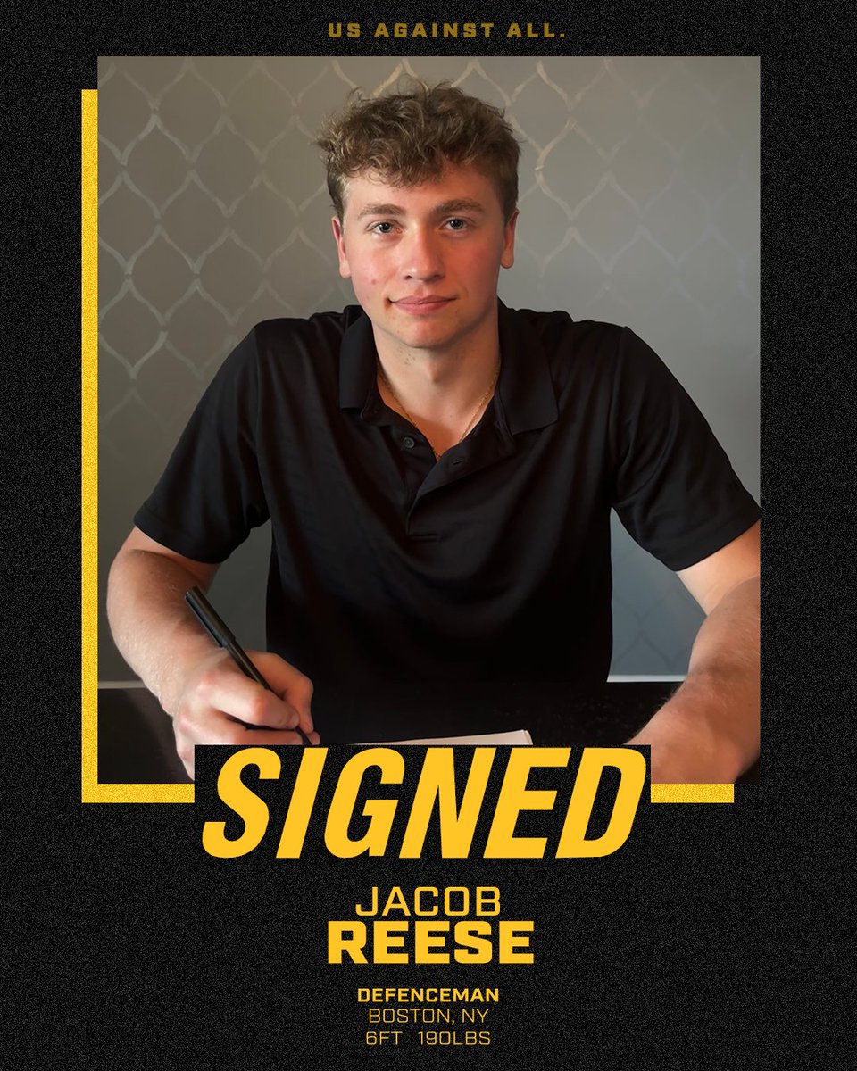 Made it official ✒️

Sarnia Sting sign defenceman Jacob Reese.

#UsAgainstAll