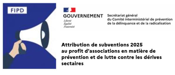 À l'occasion de l'application de la loi du 10 mai 2024, le ministre délégué auprès du ministre de l'Intérieur François-Noël Buffet mobilise 800 000€ du #FIPD afin de soutenir les projets des associations œuvrant pour la prévention et la lutte contre les dérives sectaires.