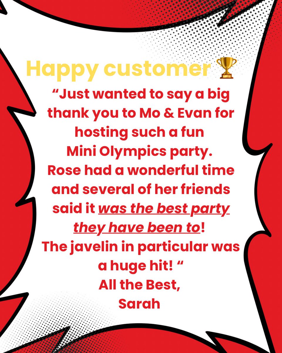 🎉 𝐌𝐢𝐧𝐢 𝐎𝐥𝐲𝐦𝐩𝐢𝐜𝐬 𝐌𝐚𝐠𝐢𝐜! 🎉
💥 “𝘛𝘩𝘦 𝘣𝘦𝘴𝘵 𝘱𝘢𝘳𝘵𝘺 𝘵𝘩𝘦𝘺 𝘩𝘢𝘷𝘦 𝘣𝘦𝘦𝘯 𝘵𝘰!”
🥇 𝐉𝐚𝐯𝐞𝐥𝐢𝐧 = 𝐚 𝐭𝐨𝐭𝐚𝐥 𝐰𝐢𝐧𝐧𝐞𝐫!
𝐖𝐚𝐧𝐭 𝐲𝐨𝐮𝐫 𝐜𝐡𝐢𝐥𝐝’𝐬 𝐩𝐚𝐫𝐭𝐲 𝐭𝐨 𝐛𝐞 𝐭𝐡𝐞 𝐭𝐚𝐥𝐤 𝐨𝐟 𝐭𝐡𝐞 𝐩𝐥𝐚𝐲𝐠𝐫𝐨𝐮𝐧𝐝? 📧 𝐄𝐦𝐚𝐢𝐥 𝐮𝐬!