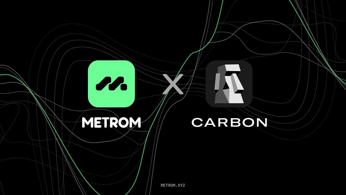 Metrom is now LIVE on Carbon DeFi 💫

<a href="/CarbonDeFixyz/">Carbon DeFi</a> by <a href="/Bancor/">Bancor</a> is an onchain trading protocol, w/ advanced LP mechanics like Custom Fee Tier, Auto Compounding Profits, and No Tick Boundary Constraint.

Protocols using Carbon DeFi on @SEInetwork can now launch liquidity mining