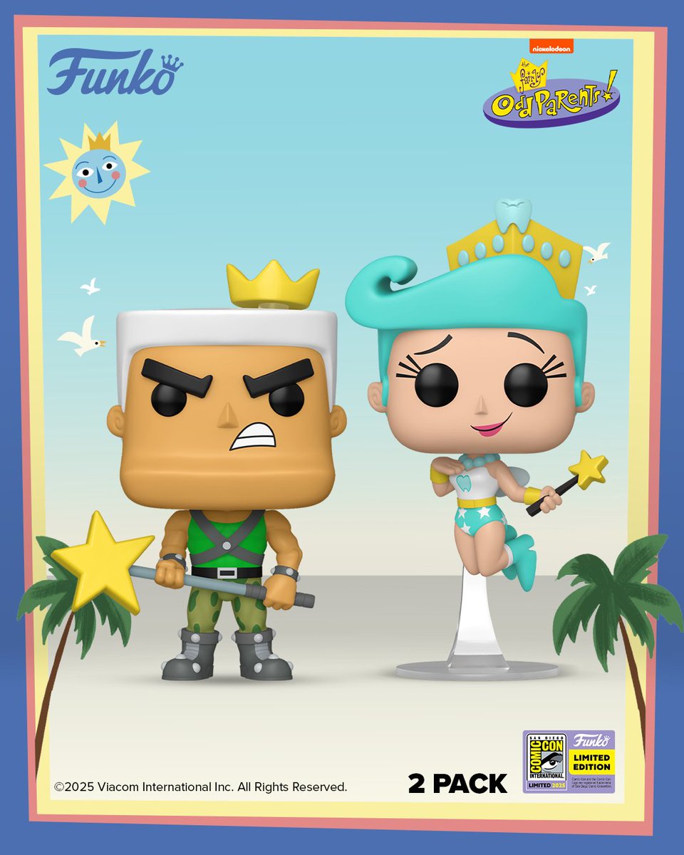 OriginalFunko's tweet image. And they wished happily ever after 🪄💖 Collect the exclusive POP! 2-Pack of Jorgen Von Strangle &amp;amp; Tooth Fairy at SDCC! 

#Funko #FunkoPOP #SDCC #FairlyOddParents #Nickelodeon