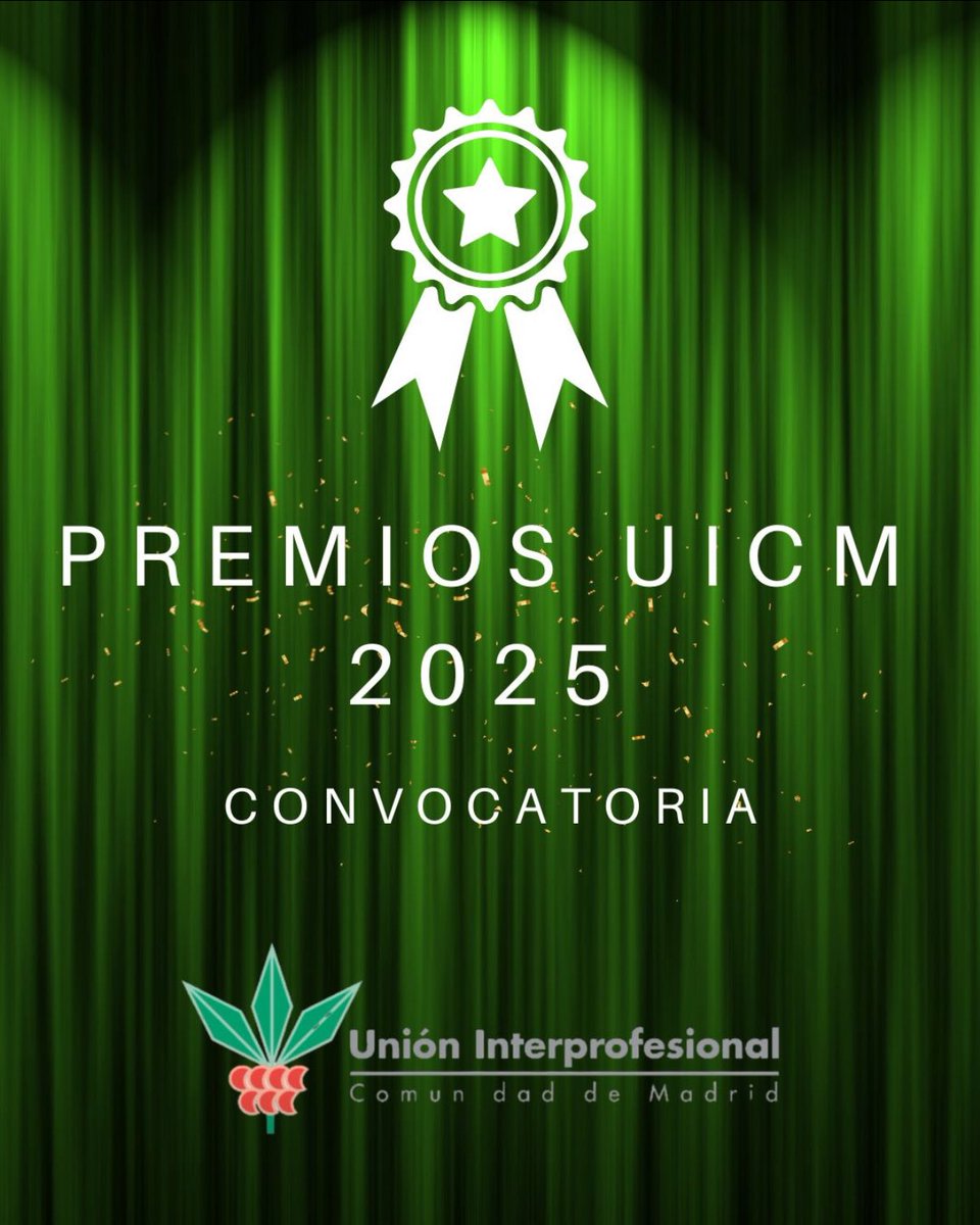 🏆 CONVOCATORIA DE PREMIOS UNIÓN INTERPROFESIONAL DE LA COMUNIDAD DE MADRID 2025  

📆 Plazo para presentación de candidaturas: 1 de julio de 2025.  

📲Toda la info: uicm.es/news/convocato…

#TalentoProfesional #Innovación #CompromisoSocial #DivulgaciónColegial