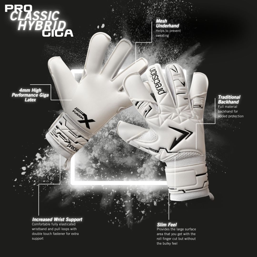 Engineered by professional goalkeepers, the Fusion X range delivers elite-level performance with a classic look and modern tech.
From match day pressure to daily grind, make sure you are ready. 💪

#Precision #Seriousaboutsport #Goalkeeping #Gloves #Hybrid #FusionX
