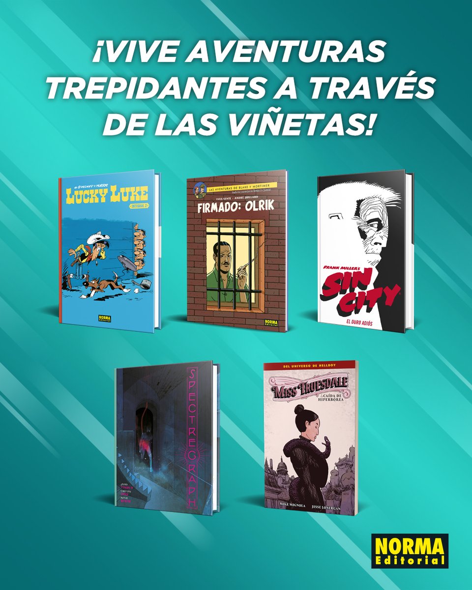 Todostuslibros (@todostuslibros_) on Twitter photo ¡Vive aventuras trepidantes a través de las viñetas!
Sumérgete en historias emocionantes y disfruta de los mejores cómics.
Búscalos en tu librería:
acortar.link/HQexwo
*publi
#librerías #todostuslibros #booklovers #cómics <a href="/NormaEditorial/">Norma Editorial</a> ¡Vive aventuras trepidantes a través de las viñetas!
Sumérgete en historias emocionantes y disfruta de los mejores cómics.
Búscalos en tu librería:
acortar.link/HQexwo
*publi
#librerías #todostuslibros #booklovers #cómics <a href="/NormaEditorial/">Norma Editorial</a>