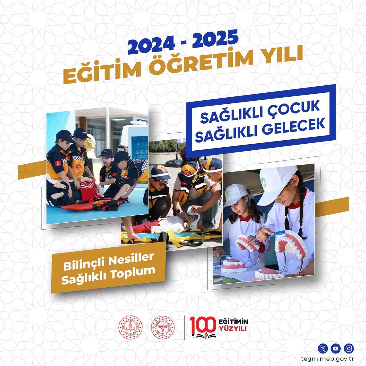 Bakanlığımız ile Sağlık Bakanlığı iş birliğinde Sağlıklı Çocuk, Sağlıklı Gelecek programı hayata geçti. Sağlık okuryazarlığının erken yaşta kazandırılması ve kalıcı hâle gelmesi amacıyla  okullarımızda etkinlikler düzenlendi.

<a href="/TheKaymakam/">Ömer BİLGİN</a> <a href="/Murat4Kucukali/">Murat Küçükali</a>