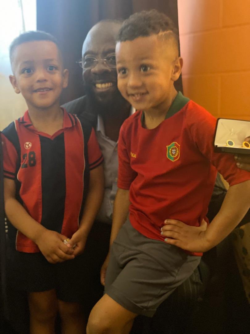 Enjoying the company of grand kidz😀😀 we have indeed come of age❤️