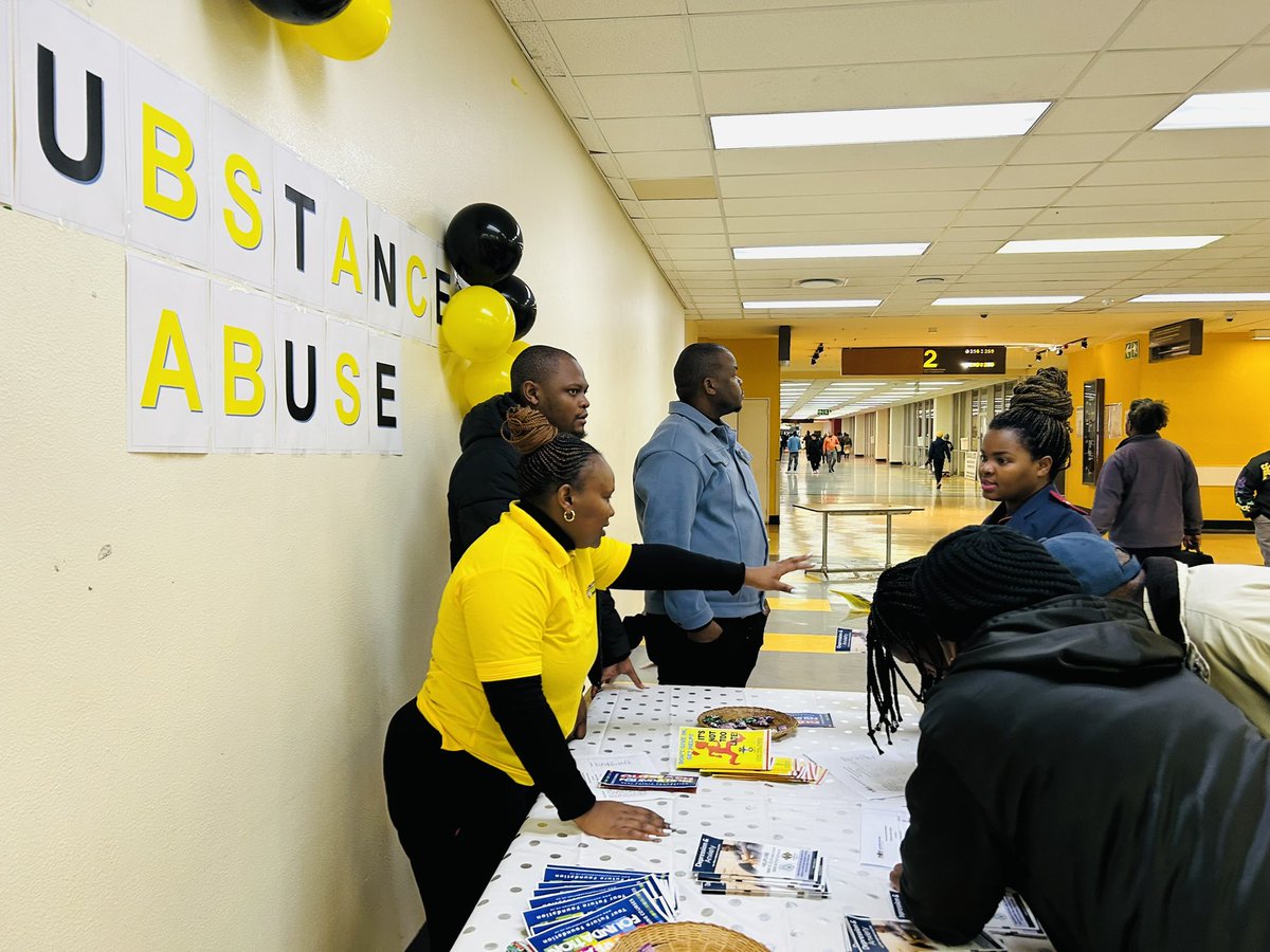 The Social Work Department at Charlotte Maxeke Johannesburg Academic Hospital (CMJAH) joined the national call to action by hosting a Substance Abuse Awareness Campaign aimed at educating patients, families, and staff about the dangers of drug and alcohol abuse 
#substanceabuse