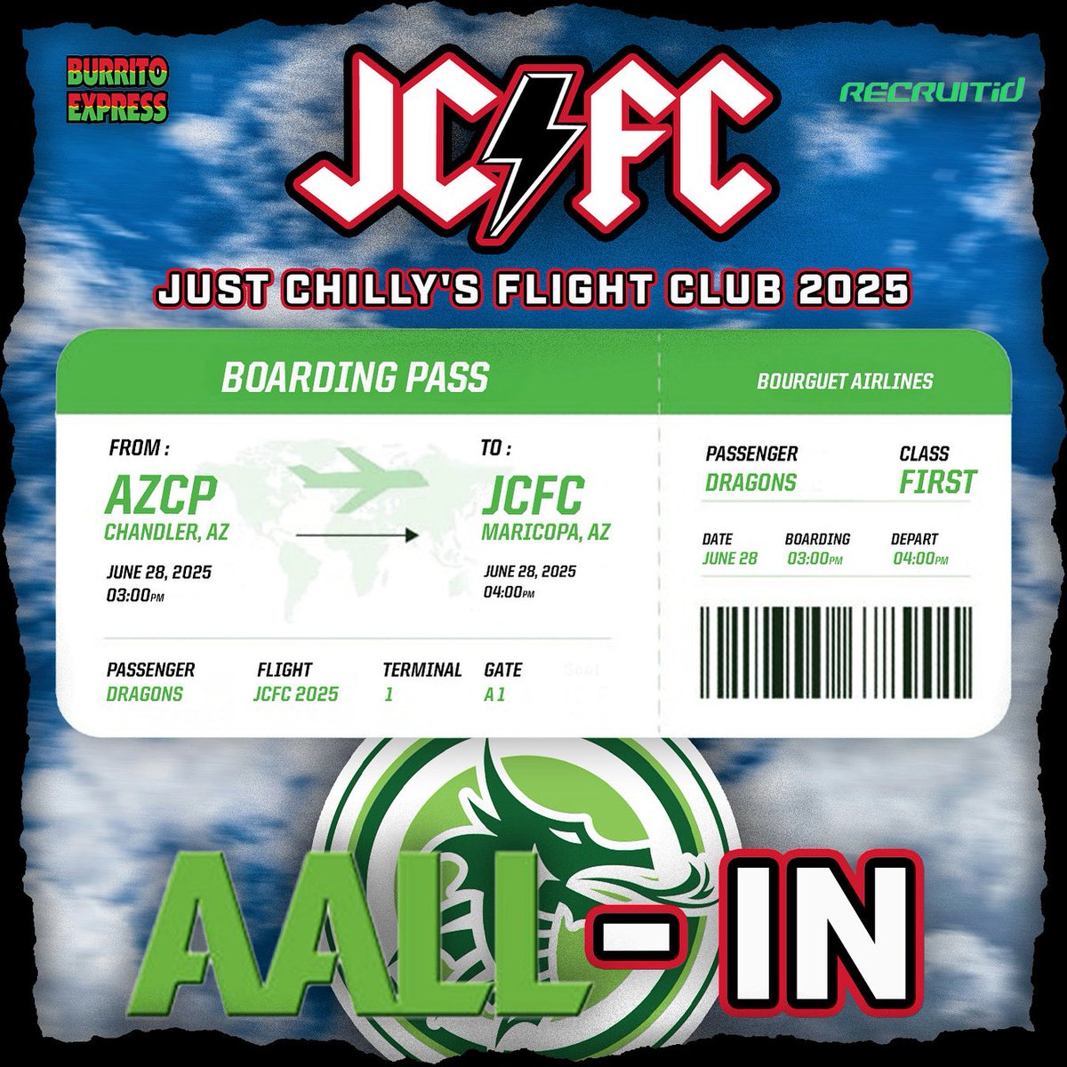 Taking flight this Saturday with JCFC! 🐉