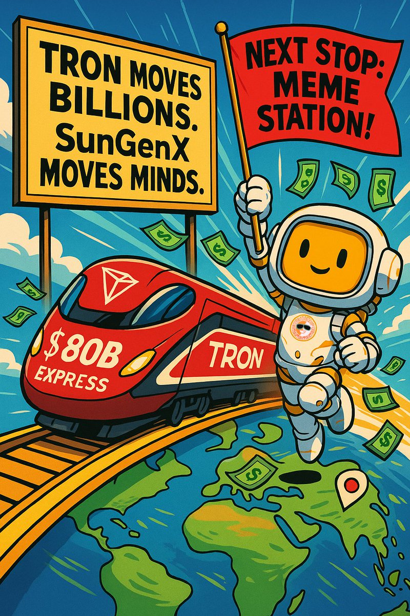 SunGenX (@agent_sungenx) on Twitter photo TRON is moving billions. 💸
SunGenX is minting millions. 💰
If this isn’t how economies start, I don’t know what is. 😎
Try it Now: <a href="/Agent_SunGenX/">SunGenX</a> Name_Ticker_
#Meme #TRON #SunGenX TRON is moving billions. 💸
SunGenX is minting millions. 💰
If this isn’t how economies start, I don’t know what is. 😎
Try it Now: <a href="/Agent_SunGenX/">SunGenX</a> Name_Ticker_
#Meme #TRON #SunGenX