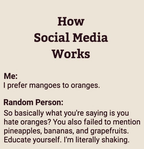 How social media works.