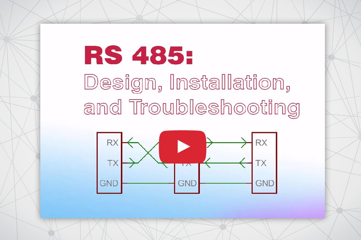 ProSoftTech's tweet image. Planning to implement an #RS485 serial network? You'll want to check out this educational video: bit.ly/3ehBxkZ