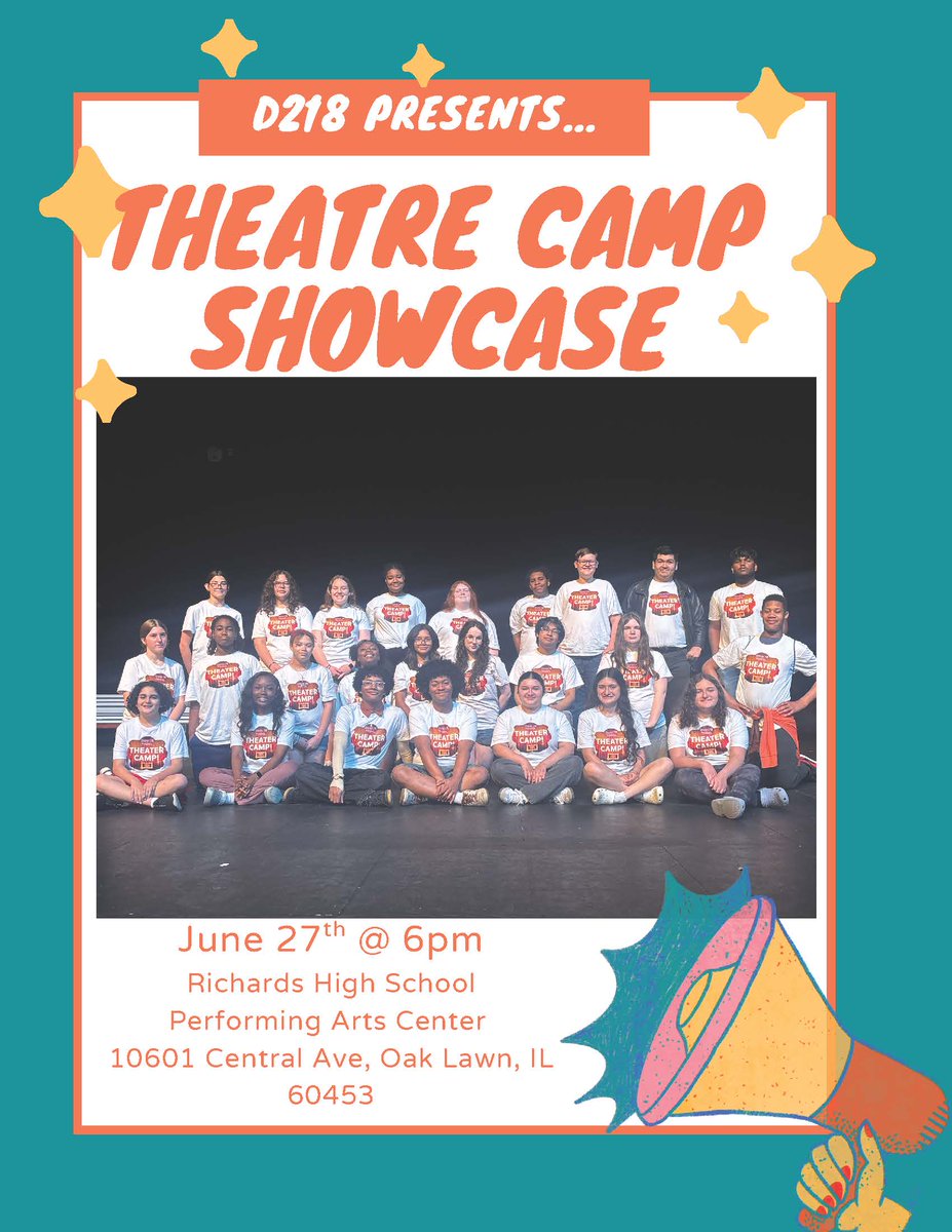 Come see our Theatre Camp Showcase for free on Friday night!