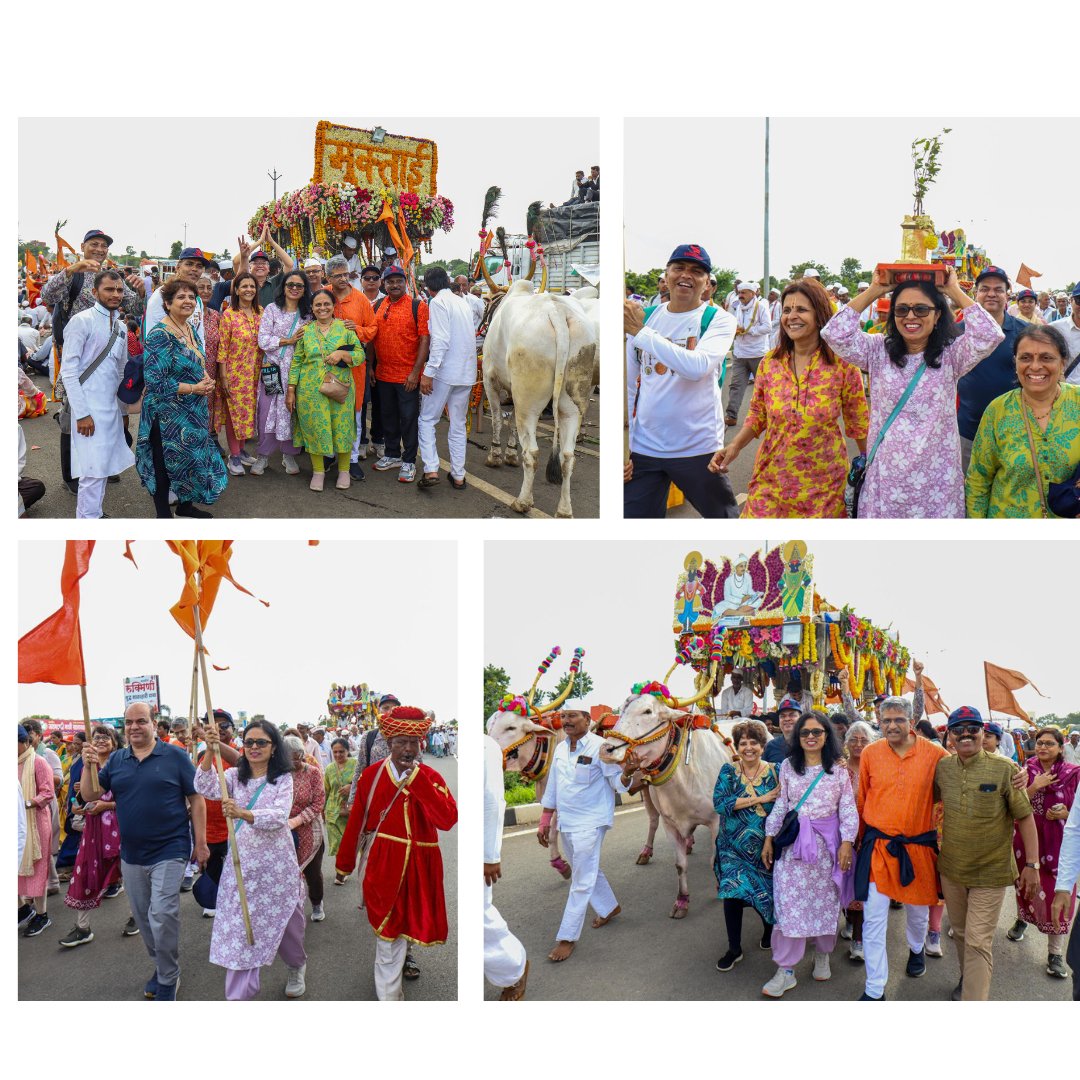 Dr. Vidya Yeravdekar (@vidya_symbiosis) on Twitter photo What a divine experience to walk the ‘wari’...a pilgrimage where lakhs of people walk from Alandi in Pune to Pandharpur. It was also fun to walk with my colleagues from Symbiosis. Thanks Dr Alka Chandak for all the arrangements! <a href="/symbiosistweets/">Symbiosis International (Deemed University)</a> #Warkari #pandharpurwari #Pune What a divine experience to walk the ‘wari’...a pilgrimage where lakhs of people walk from Alandi in Pune to Pandharpur. It was also fun to walk with my colleagues from Symbiosis. Thanks Dr Alka Chandak for all the arrangements! <a href="/symbiosistweets/">Symbiosis International (Deemed University)</a> #Warkari #pandharpurwari #Pune