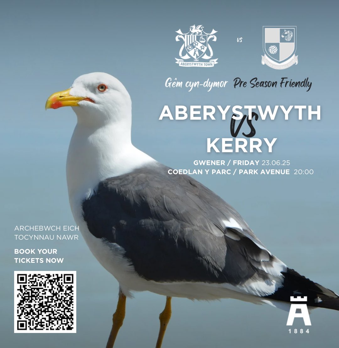 Gêm Cyn-Dymor / Pre-Season Friendly 

Join us on Friday night for our first friendly of the 2025/26 campaign as we welcome Ardal North East side, <a href="/Kerry_LambsFC/">Kerry Football Club</a>!

🎟️ Tocynnau / Tickets: atfc.org.uk/events-1/abery…

#AberFelUn | #AberAsOne