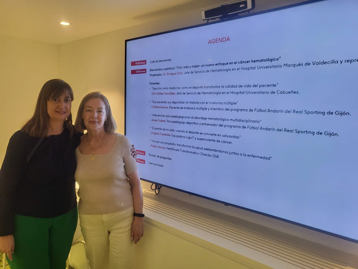 CAHU_Area_V's tweet image. 💪🏽✨ “Ejercicio como medicina: cómo el deporte transforma la calidad de vida en el paciente”.
👩⚕️ La Dra. Esther González (@estherg01291486), jefa del Servicio de Hematología del Hospital Universitario de Cabueñes, ha participado hoy en Madrid en la jornada “¡En MoviMMiento!”,…
