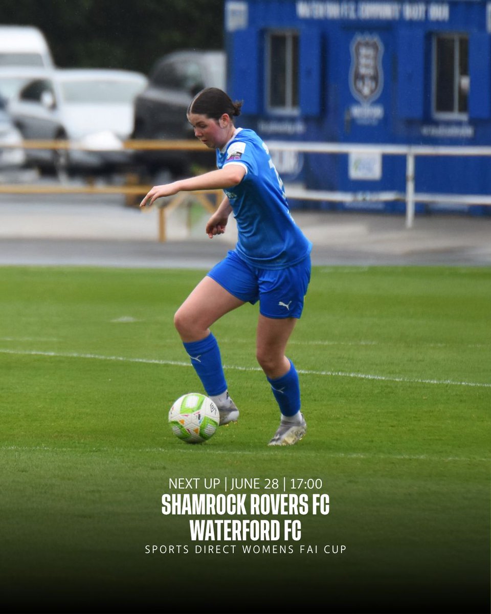 Our Girls in Blue make the journey to Tallaght Stadium this Saturday as they go head-to-head with Shamrock Rovers FC in our Sports Direct Women's FAI Cup 1st Round tie 🤝

Kick-off is at 5pm with tickets available now 👇

🔗 shamrockrovers.ie/womens-first-t…

#WaterfordFC