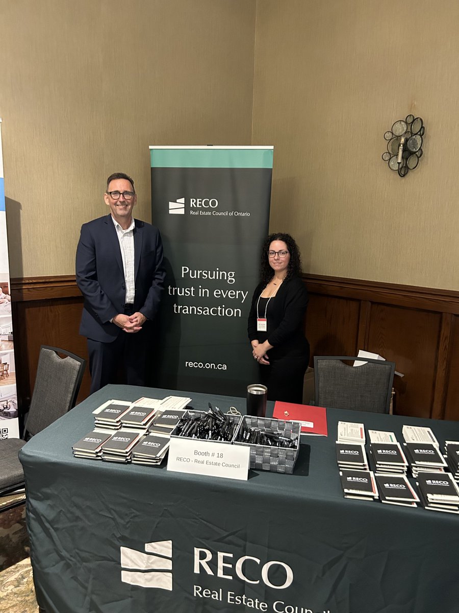 RECO was pleased to take part in the LSTAR AGM and Trade Show yesterday. It was a valuable opportunity to connect directly with registrants from the London and St. Thomas regions, highlight our role in consumer protection, and share insights into our work as Ontario’s real estate