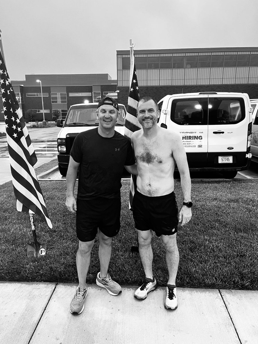 Matt Willis (@willisod) on Twitter photo Honored to receive the <a href="/f3NugentFlag/">F3Nugent_Flag</a> from <a href="/BRoss_Cougar_F3/">Brian Ross</a> at the Sanitarium
“Who will you surround yourself with to make a strong and powerful team to dominate life day in and day out?”
- my F3 brothers, of course, pre running in the rain and running 1K repeats this morning! Honored to receive the <a href="/f3NugentFlag/">F3Nugent_Flag</a> from <a href="/BRoss_Cougar_F3/">Brian Ross</a> at the Sanitarium
“Who will you surround yourself with to make a strong and powerful team to dominate life day in and day out?”
- my F3 brothers, of course, pre running in the rain and running 1K repeats this morning!
