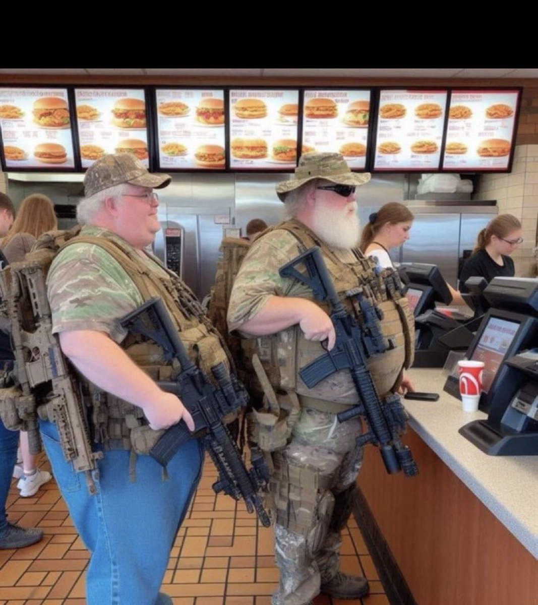 This is what the left would like people to believe. All Republicans look like this. Reality is, these guys are psychos, not Republicans.