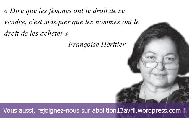 pilaraguilarca's tweet photo. Una (a la que ni me molesto en calificar) anda diciendo que defiende el derecho de las mujeres a prostituirse.
Pero ya Françoise Heritier lo aclaró: "decir que las mujeres tienen derecho a venderse es ocultar que los hombres tienen derecho a comprarlas". https://t.co/ERiJqZXec3