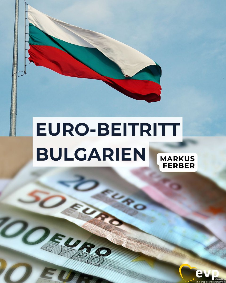 Markus Ferber (@markusferber) on Twitter photo Heute hat sich <a href="/EP_Economics/">ECON Committee Press</a> für den Eurobeitritt Bulgariens ausgesprochen. Das EU-Land erfüllt alle Konvergenzkriterien u. muss diese nun auch langfristig einhalten. Dabei darf die bulgarische Bevölkerung nicht vergessen werden. Nur so kann der Eurobeitritt ein Erfolg werden. Heute hat sich <a href="/EP_Economics/">ECON Committee Press</a> für den Eurobeitritt Bulgariens ausgesprochen. Das EU-Land erfüllt alle Konvergenzkriterien u. muss diese nun auch langfristig einhalten. Dabei darf die bulgarische Bevölkerung nicht vergessen werden. Nur so kann der Eurobeitritt ein Erfolg werden.